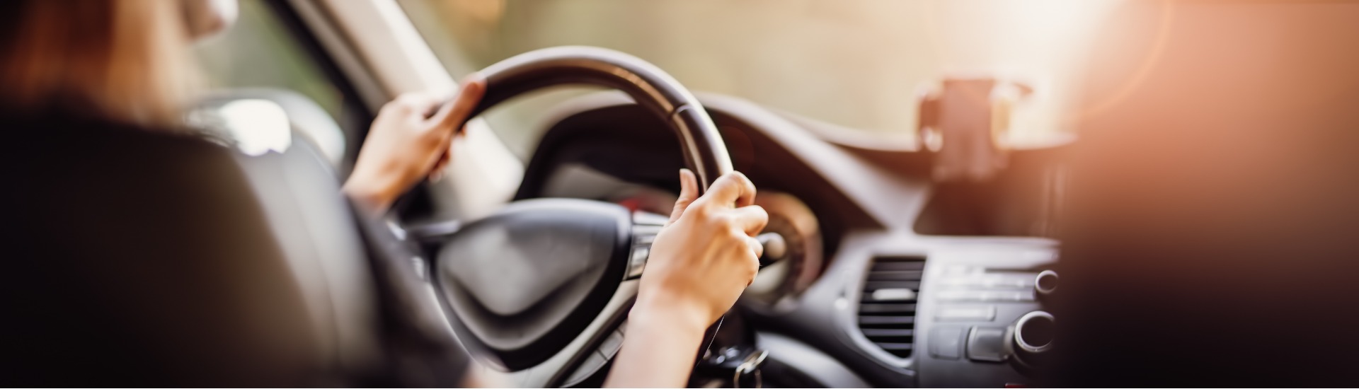 driver-driving-a-car-on-asphalt-road-in-summer-day-at-park-picture-id1308804723